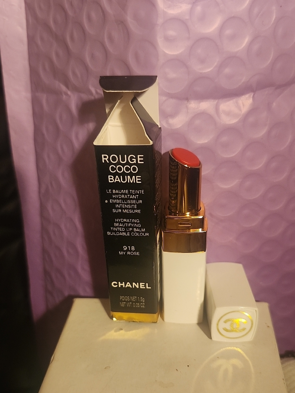 CHANEL Rouge Coco Baume Tinted Lip Balm - 918 My Rose Pink